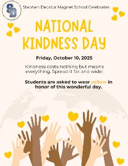Wear Yellow for National Kindness Day
